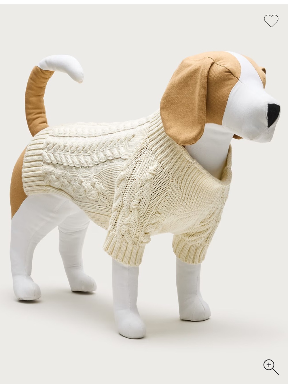 NWT J Crew Cotton Roll Neck Dog Sweater, Cream, M